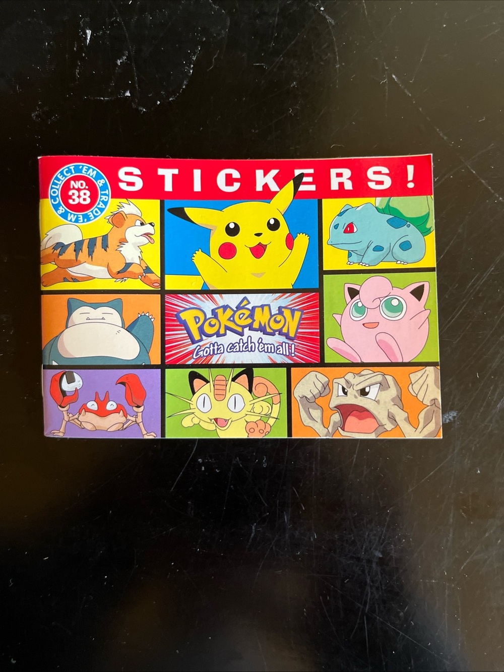 vintage 1999 NEW Pokemon stickers book #38 . More available - see description
